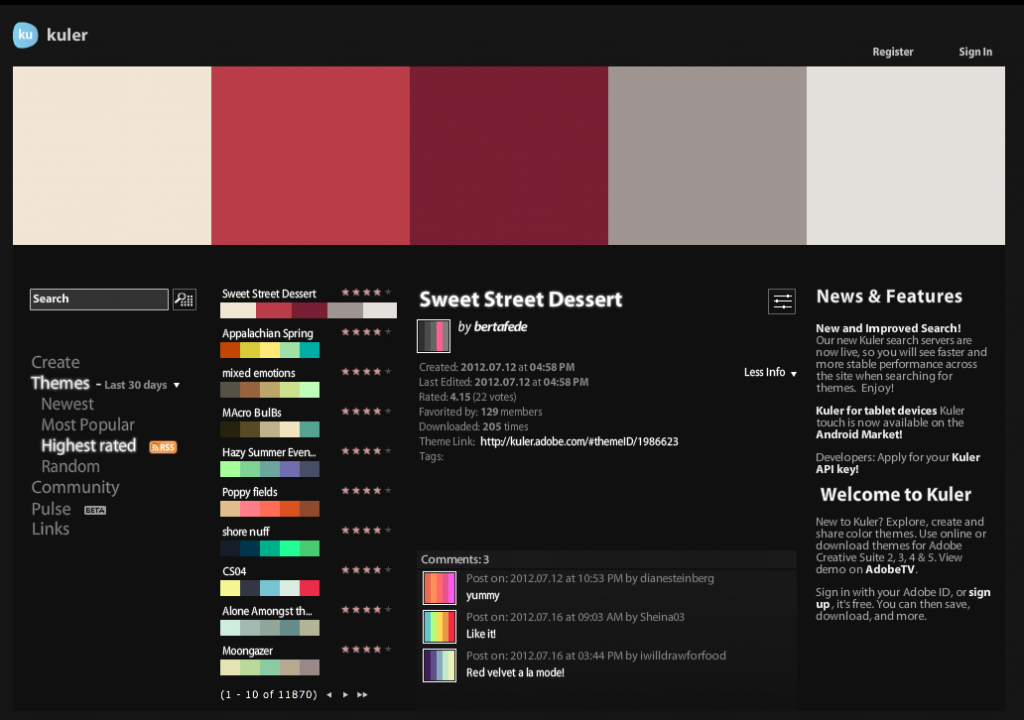Kuler Tools For Designers
