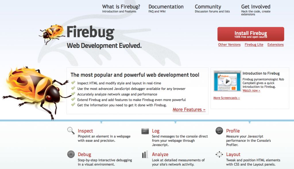 Firebug Tools For Designers