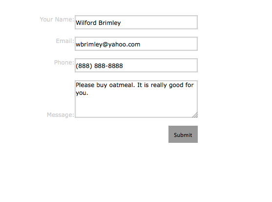 Free Contact Form