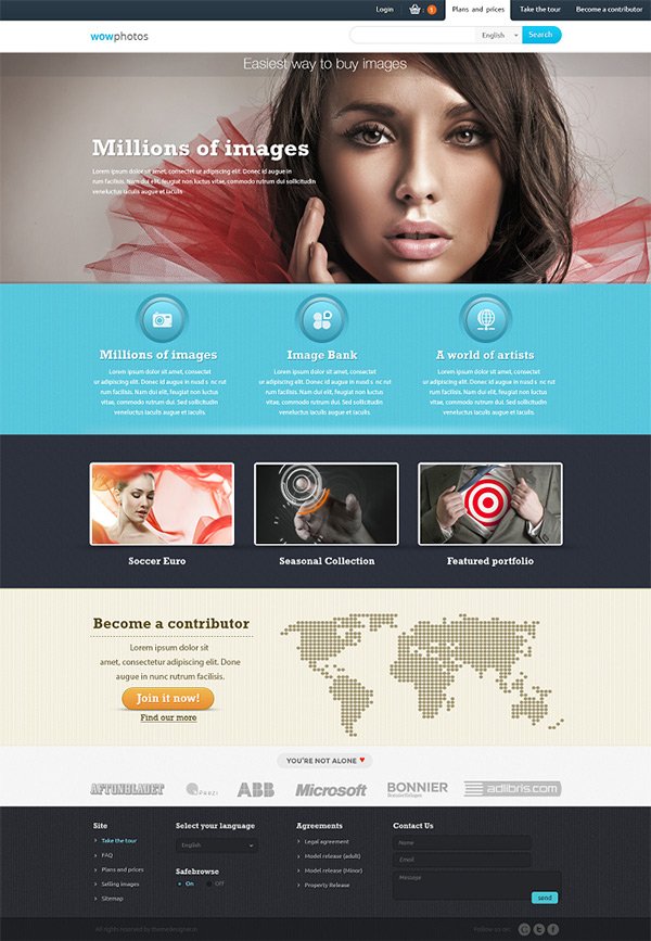 adobe photoshop website templates free download