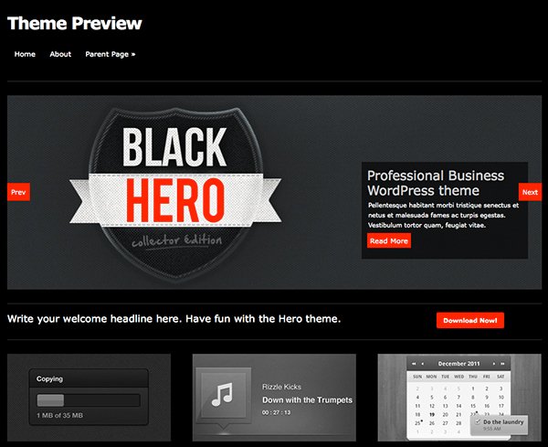 Free WordPress Themes Hero