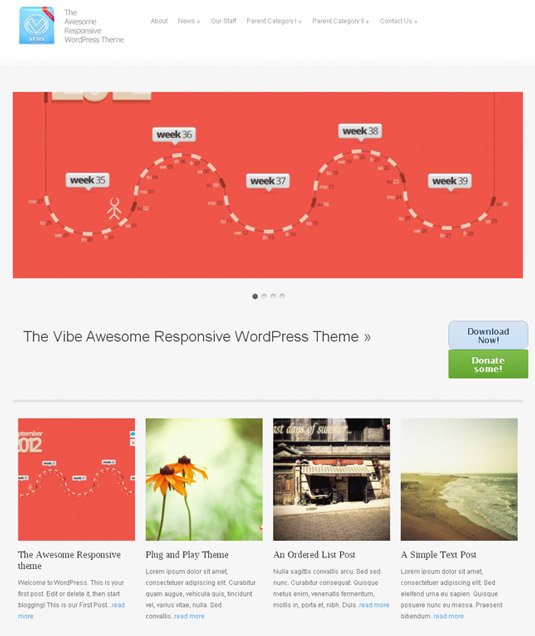 vFlex: Free Responsive WordPress Portfolio Themes