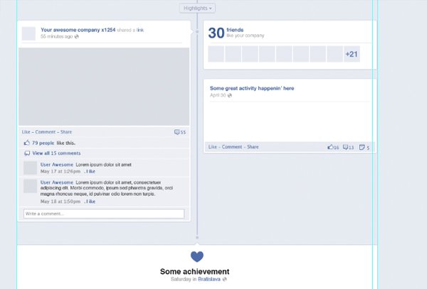 New Facebook Layout Template Psd Free
