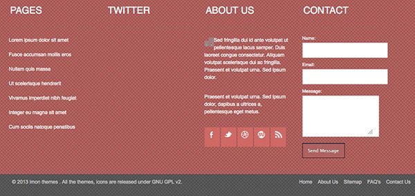 html footer template horus responsive html5 template creative beacon html footer template horus responsive html5 template creative beacon